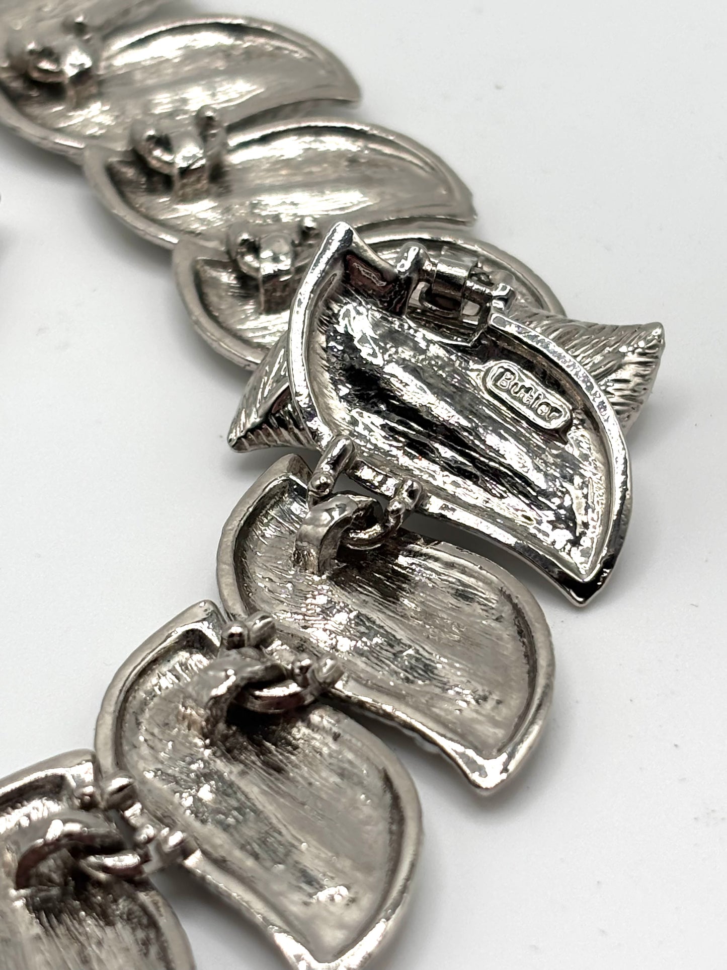 Vintage Botanical Leaf Statement Necklace & Earrings — 3 Pce Set