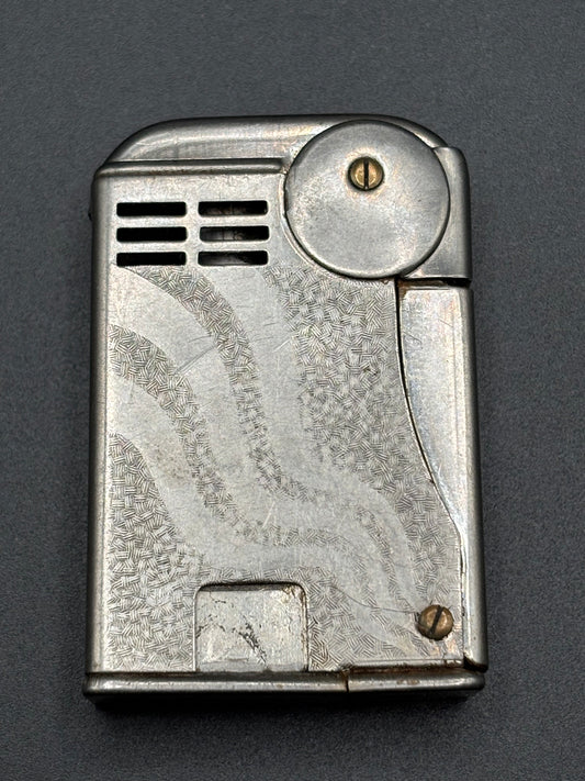 Vintage READY Austria Petrol Lighter — Art Deco Engineered Form