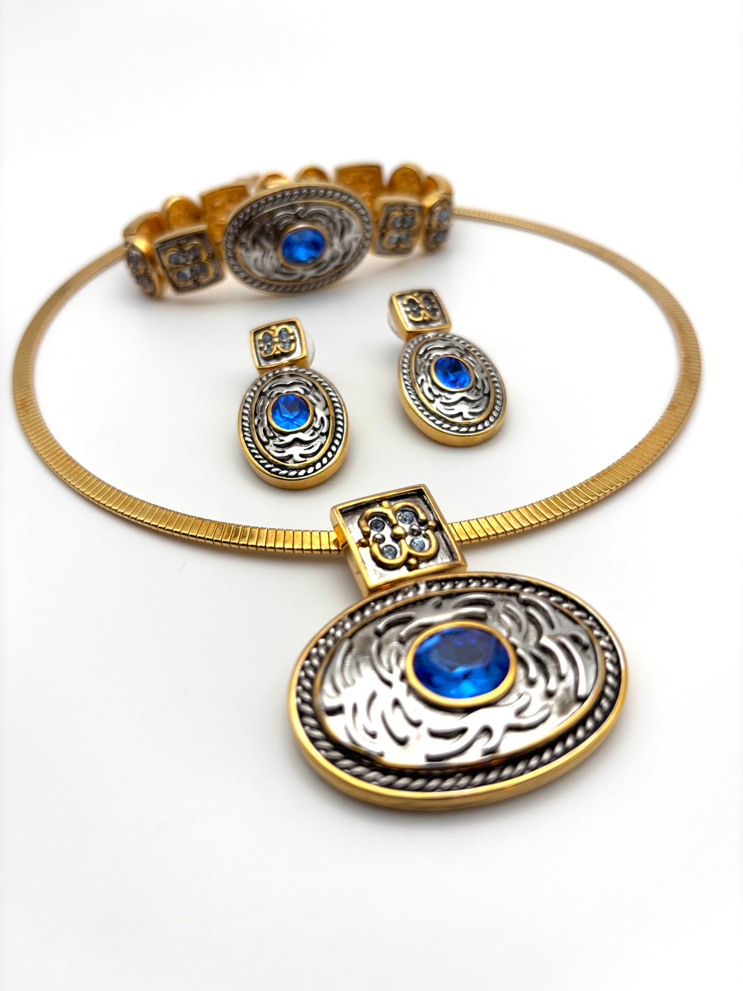 Cobalt Blue Western Statement — 3 pce Set