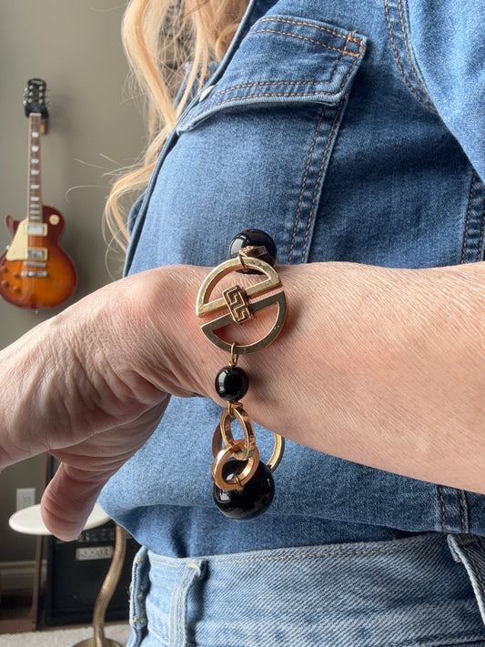 Vintage Versace Medusa Chain Bracelet