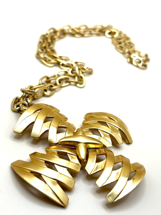 Vintage Trifari Maltese Cross Necklace