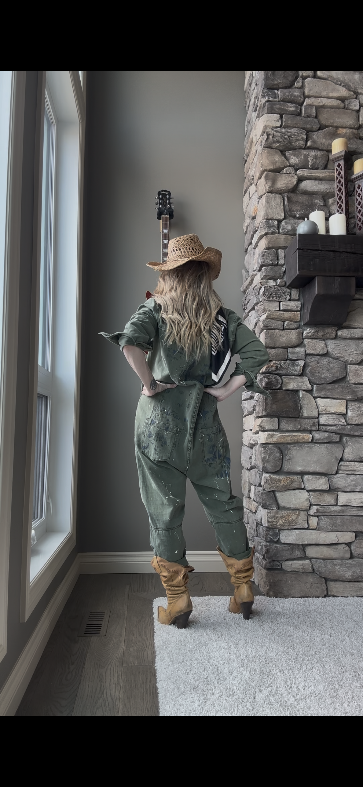 Olive Green Jumpsuit—One Teaspoon—M