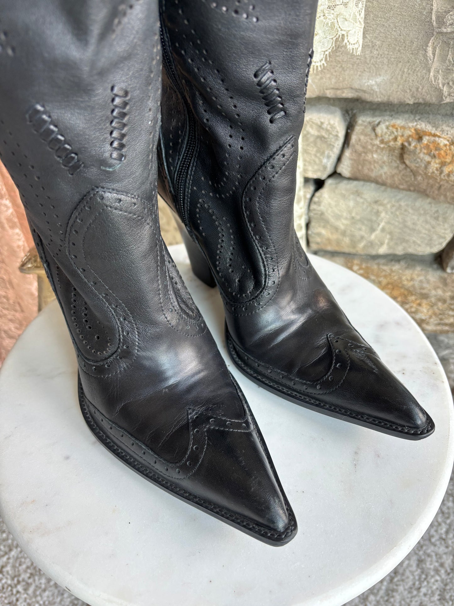 Vintage Black Western Boots – Ladies size 8.5