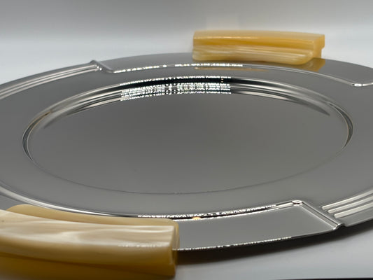 Couzon Greco Pearl Stainless Steel Bar Tray – Made In France, Birks Distribution, New In Box