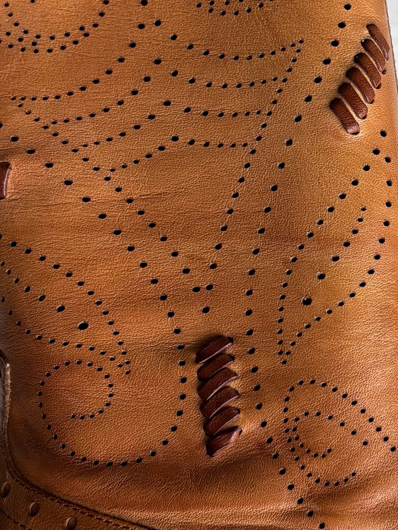 Vintage Ginger Leather Western Boots – Size 6