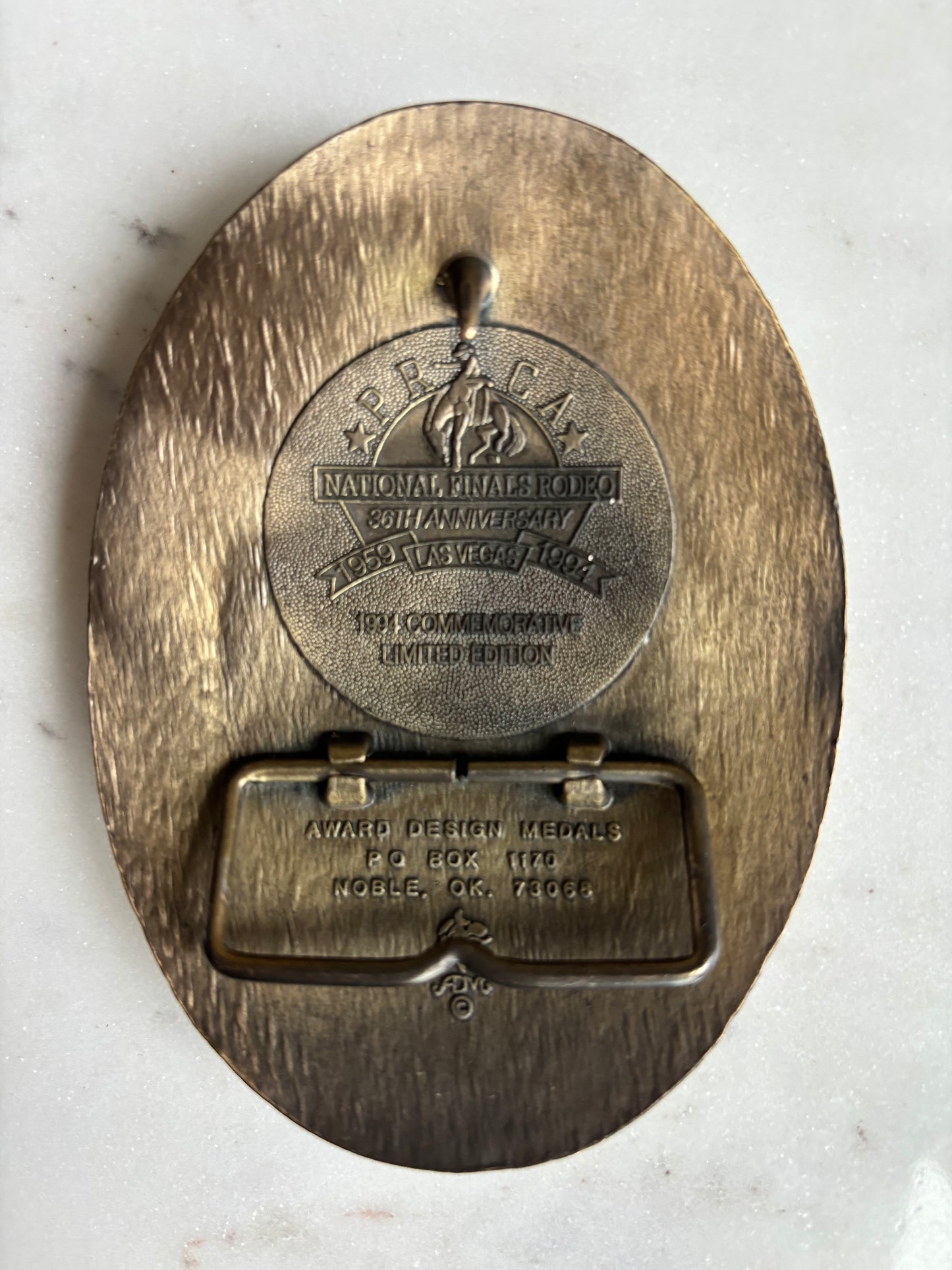 1994 National Finals Rodeo (NFR) belt buckle — Las Vegas, XXXVI edition