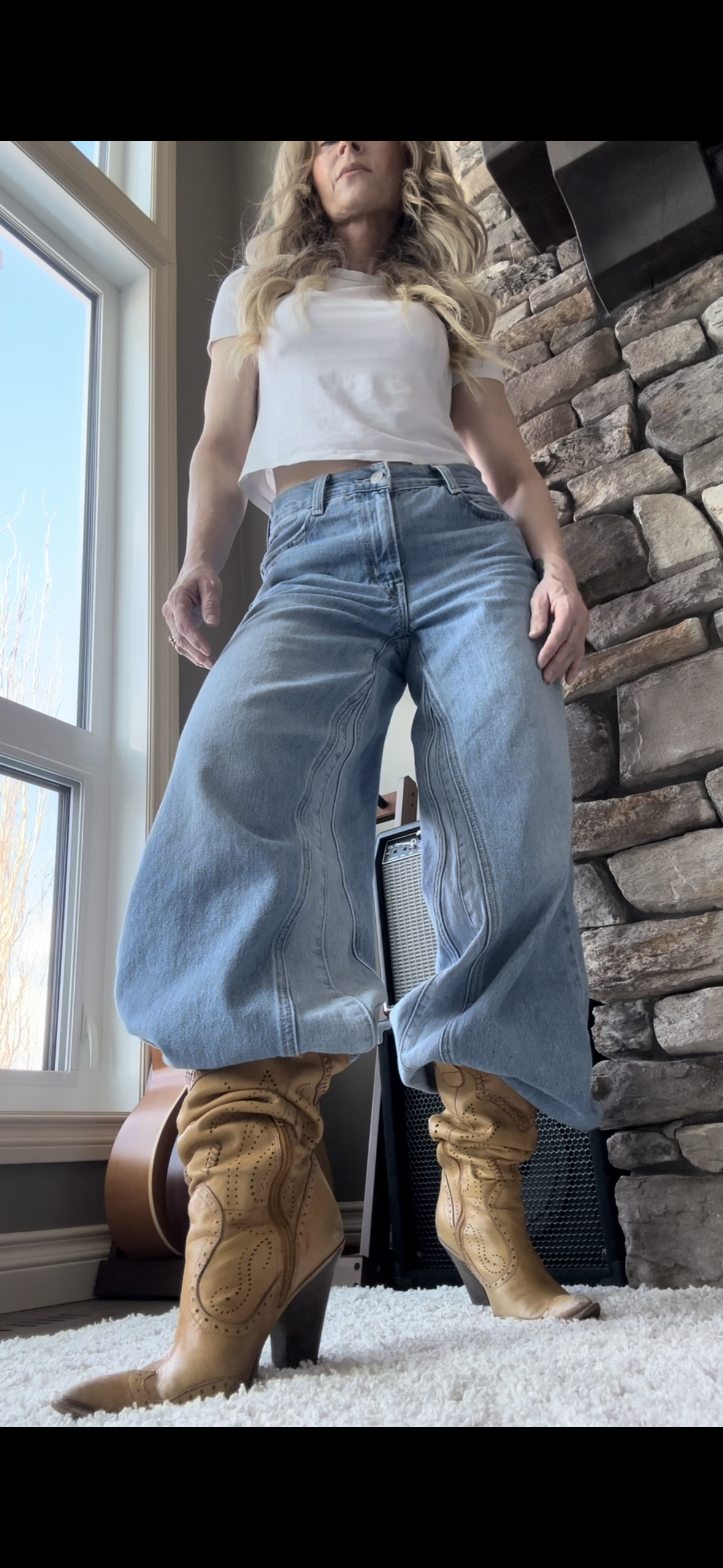 Levi’s 94 Baggy Wide Leg Panel Jeans—Sz 26W x 31L