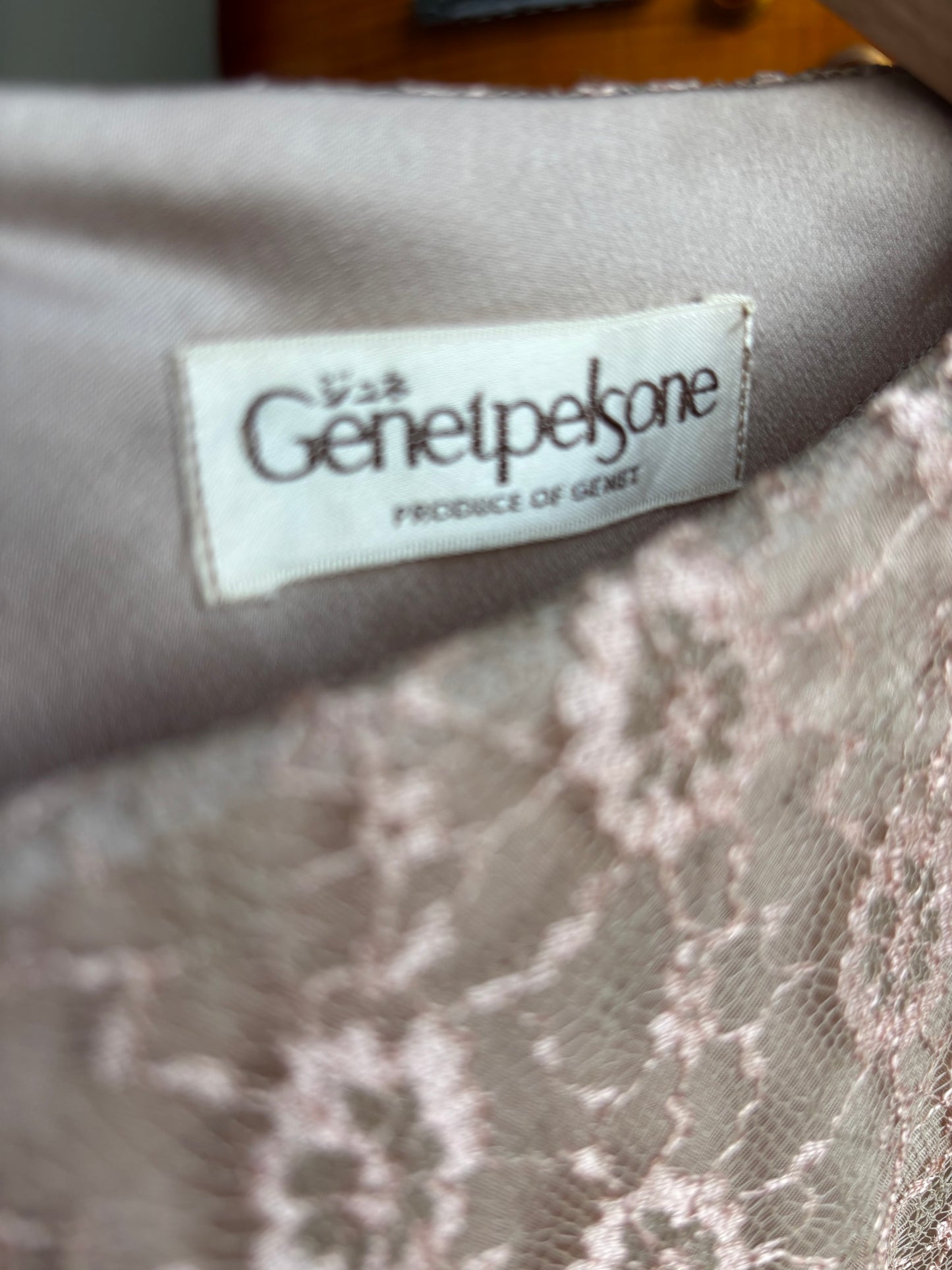 Vintage Lace Dress — Soft Blush Heirloom Bridal, Puff Sleeve Fit & Flare