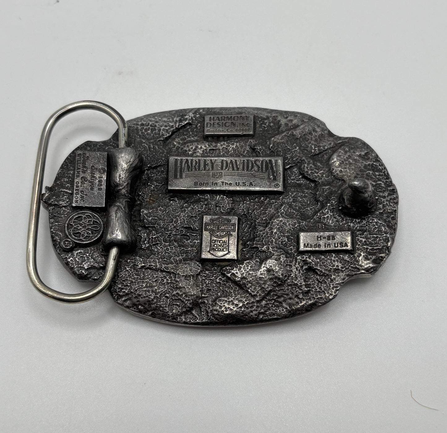 Vintage Harley-Davidson Eagle Belt Buckle – “An American Legend” — Siskiyou / Harmony Design Inc. 1988