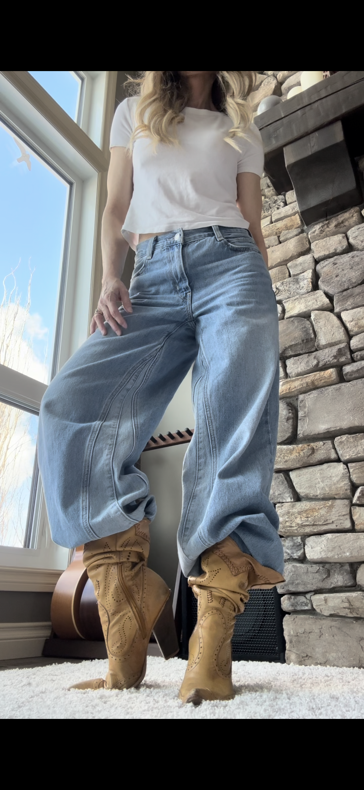 Vintage Honey Leather Western Boots - Size 8.0
