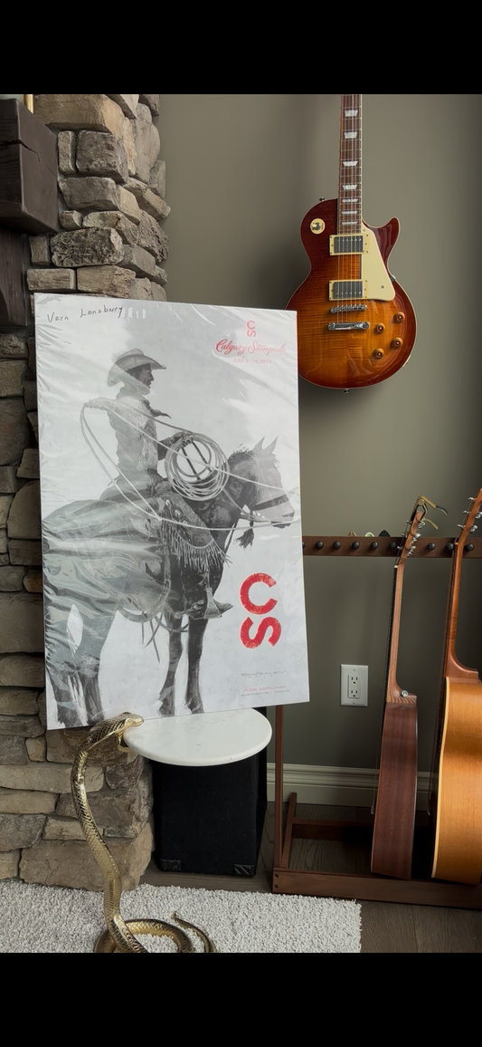 Calgary Stampede 2013–Official Poster—Coroplast Mounted—unconfirmed signed by Vern Lonsberry