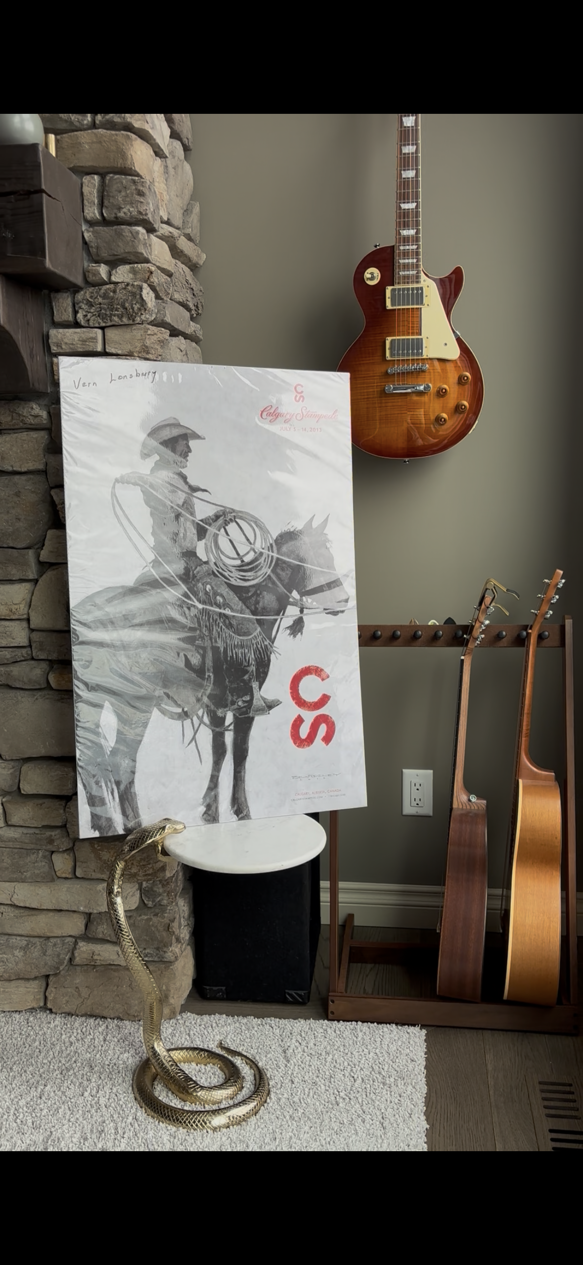 Calgary Stampede 2013–Official Poster—Coroplast Mounted—unconfirmed signed by Vern Lonsberry
