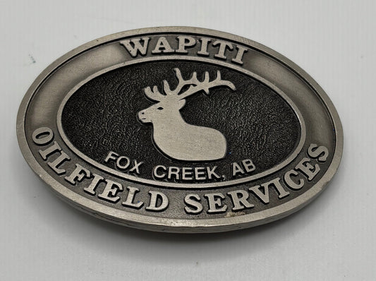 Vintage Alberta Oil Field Belt Buckle—Made in Canada