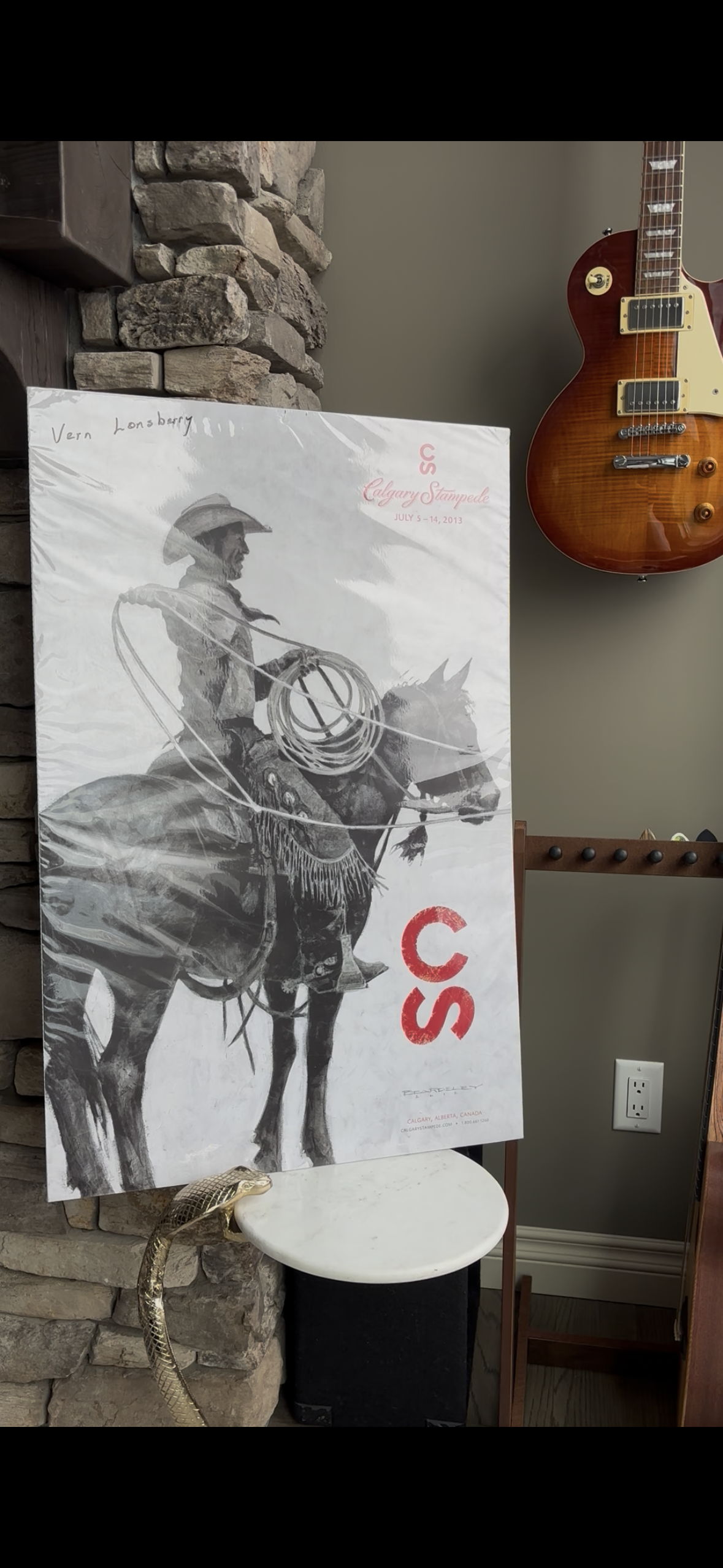 Calgary Stampede 2013–Official Poster—Coroplast Mounted—unconfirmed signed by Vern Lonsberry