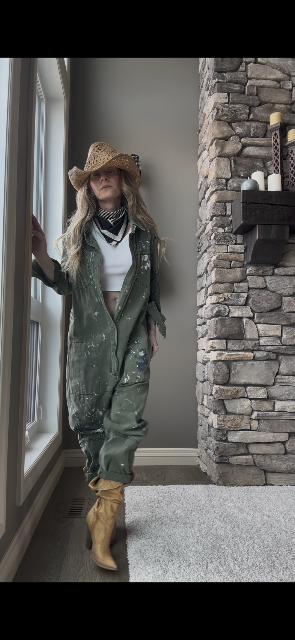 Olive Green Jumpsuit—One Teaspoon—M