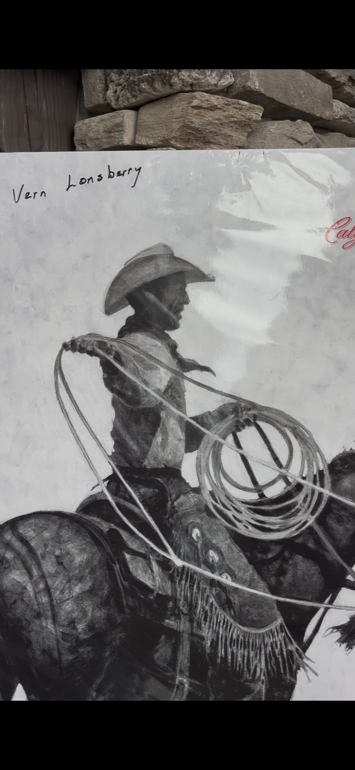 Calgary Stampede 2013–Official Poster—Coroplast Mounted—unconfirmed signed by Vern Lonsberry