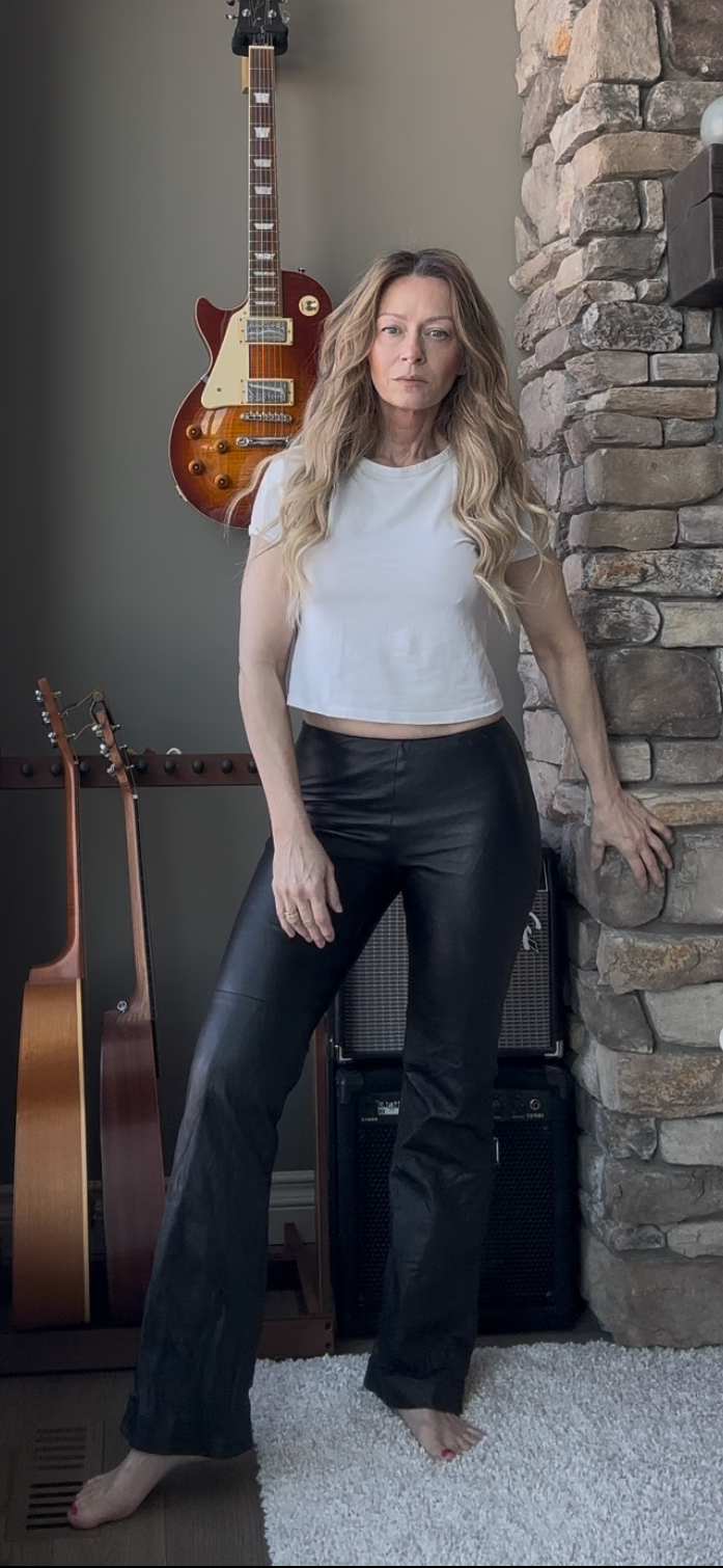 Vintage Black Leather Pants