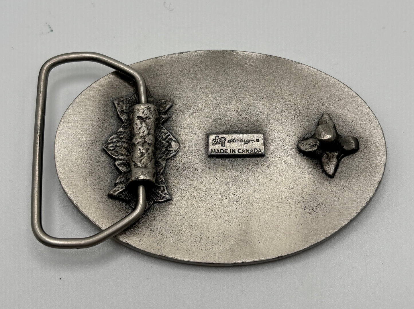 Vintage Alberta Oil Field Belt Buckle—Made in Canada