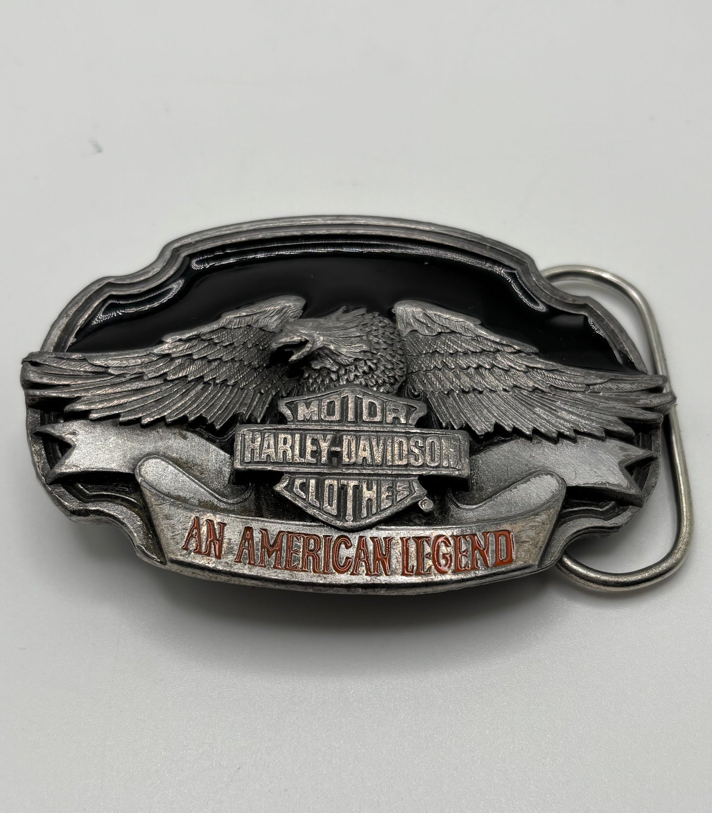 Vintage Harley-Davidson Eagle Belt Buckle – “An American Legend” — Siskiyou / Harmony Design Inc. 1988