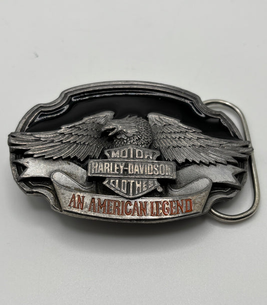 Vintage Harley-Davidson Eagle Belt Buckle – “An American Legend” — Siskiyou / Harmony Design Inc. 1988