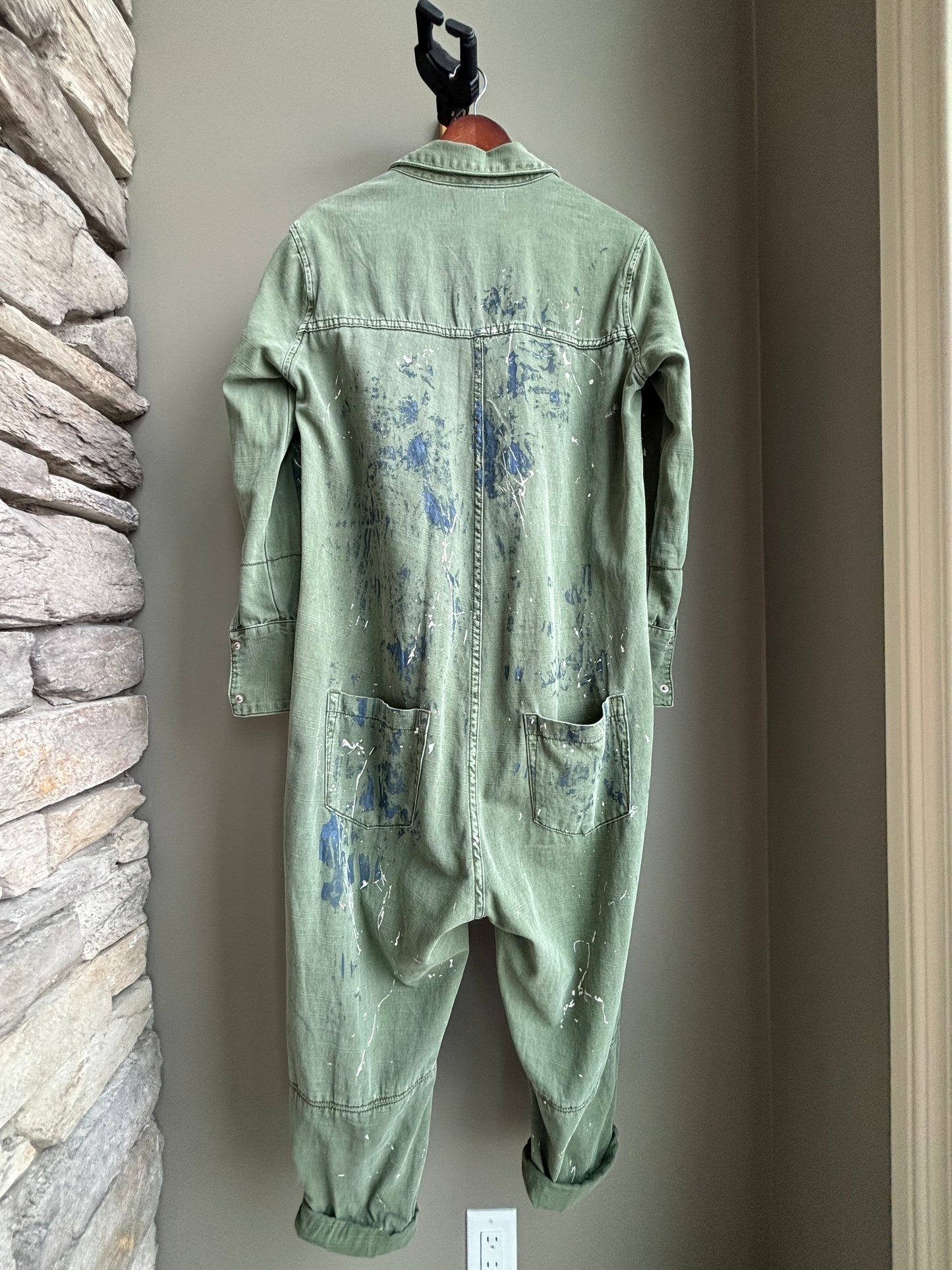 Olive Green Jumpsuit—One Teaspoon—M