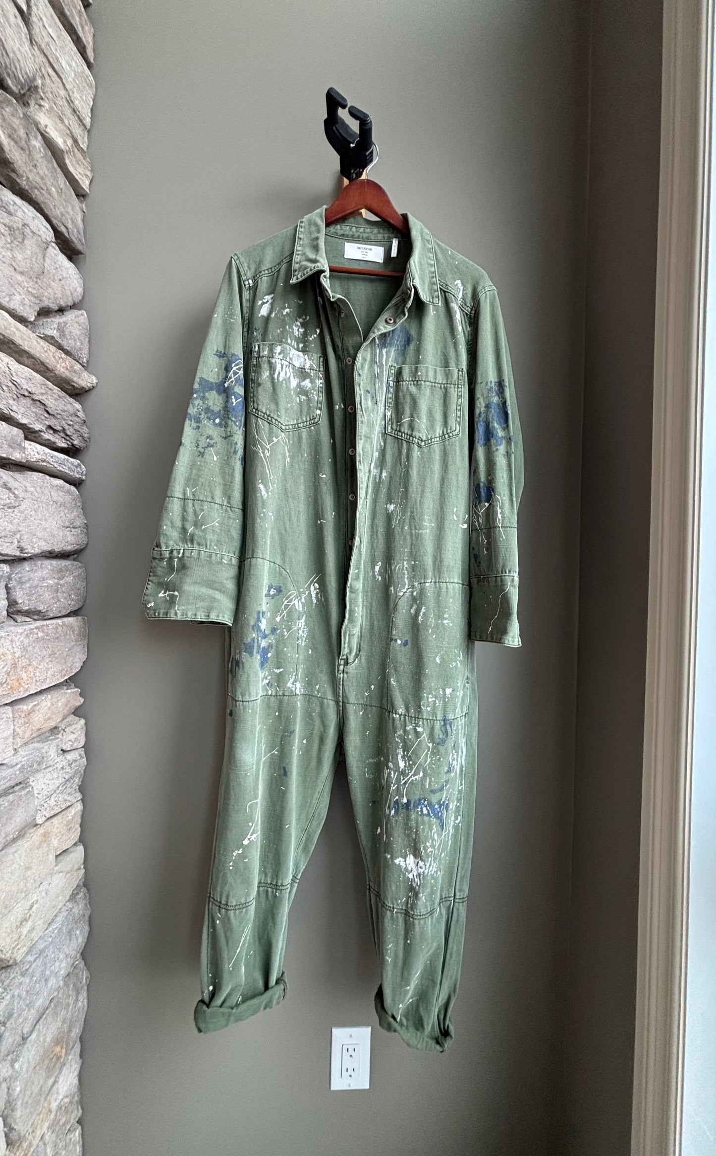 Olive Green Jumpsuit—One Teaspoon—M
