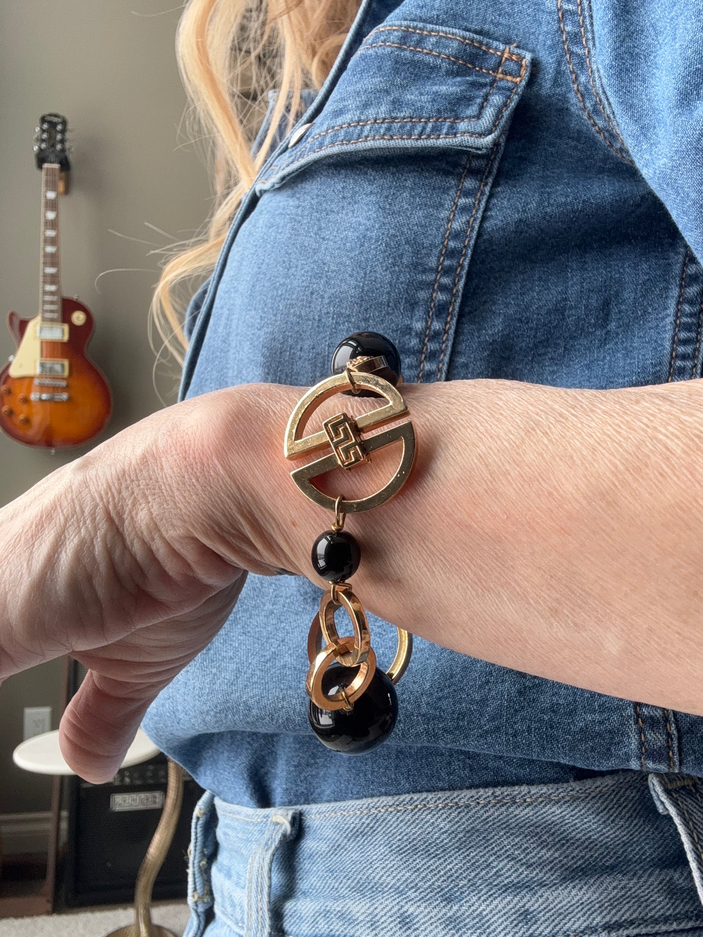 Vintage Versace Medusa Chain Bracelet