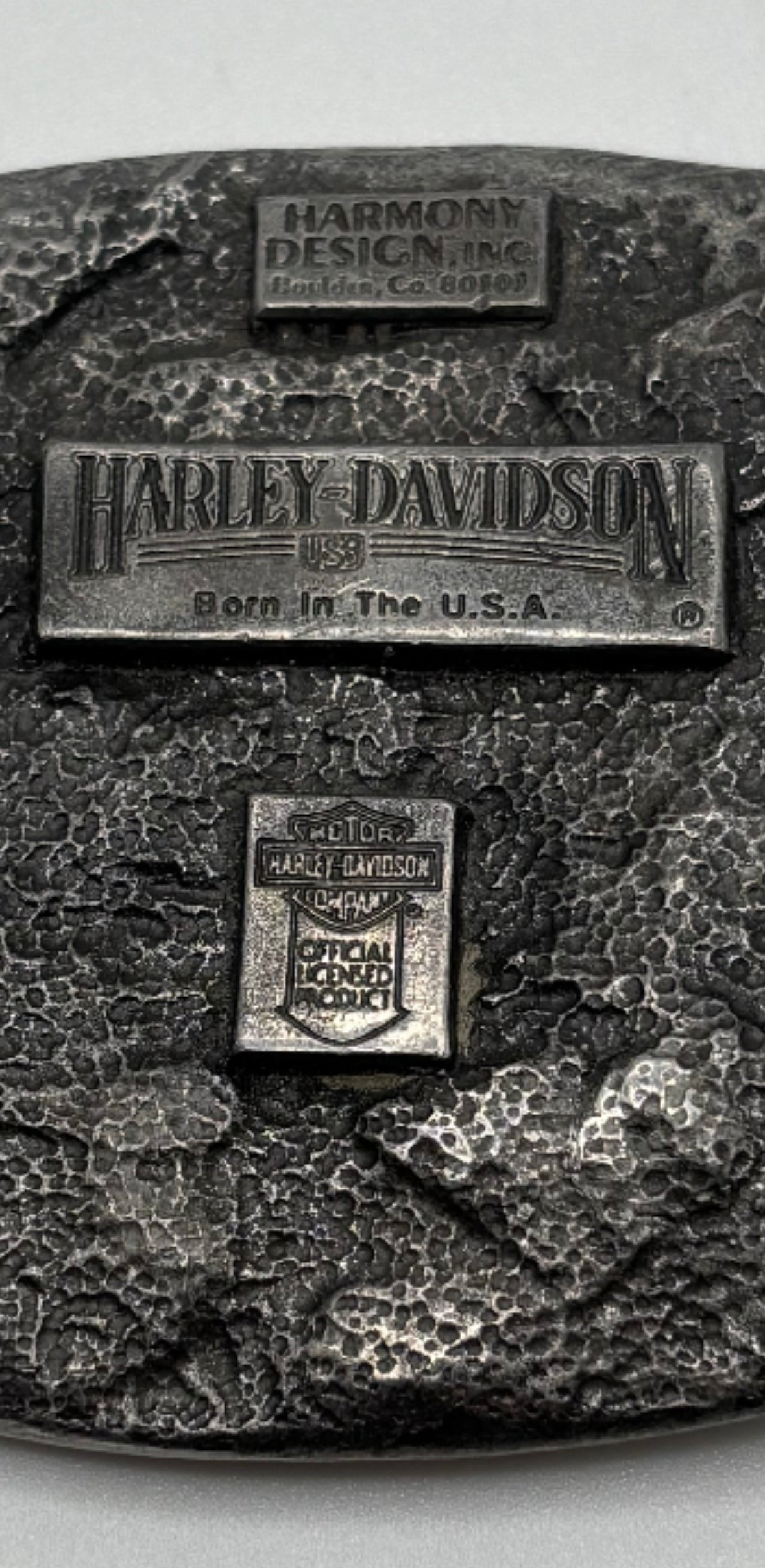 Vintage Harley-Davidson Eagle Belt Buckle – “An American Legend” — Siskiyou / Harmony Design Inc. 1988